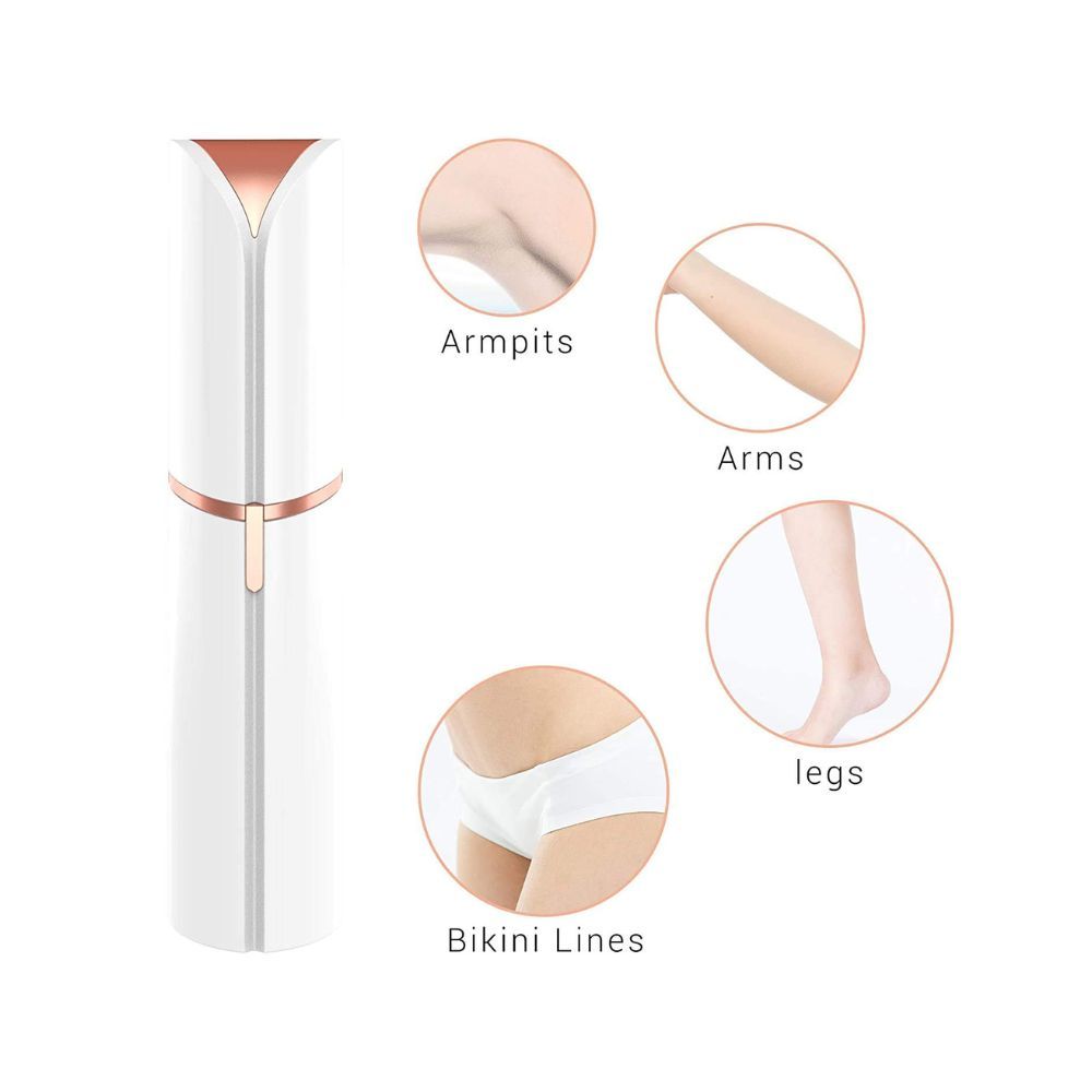 Painless lipstick touch Hair Remover(Rose Gold)