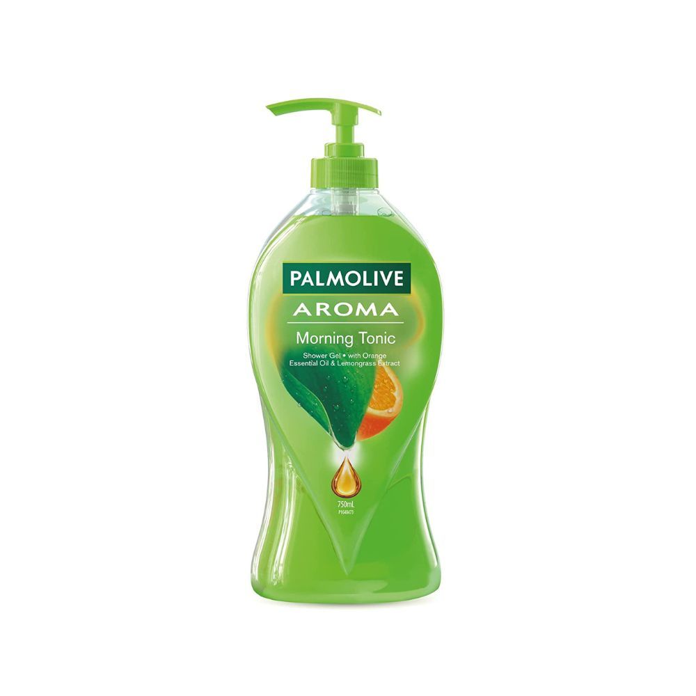 Palmolive 100% Natural Citrus Essential Oil & Lemongrass Extracts for a Soft and Smooth Skin, pH Balanced Aroma Morning Tonic Body Wash - 750ml