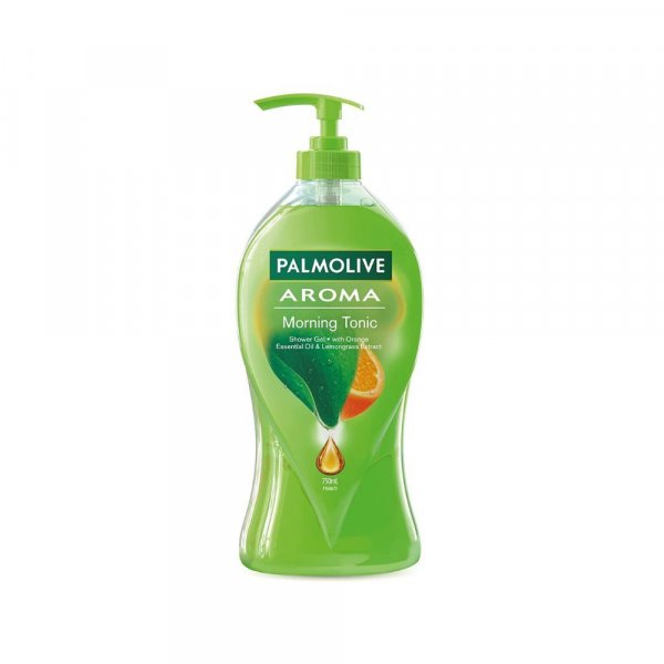 Palmolive 100% Natural Citrus Essential Oil &amp; Lemongrass Extracts for a Soft and Smooth Skin, pH Balanced Aroma Morning Tonic Body Wash - 750ml