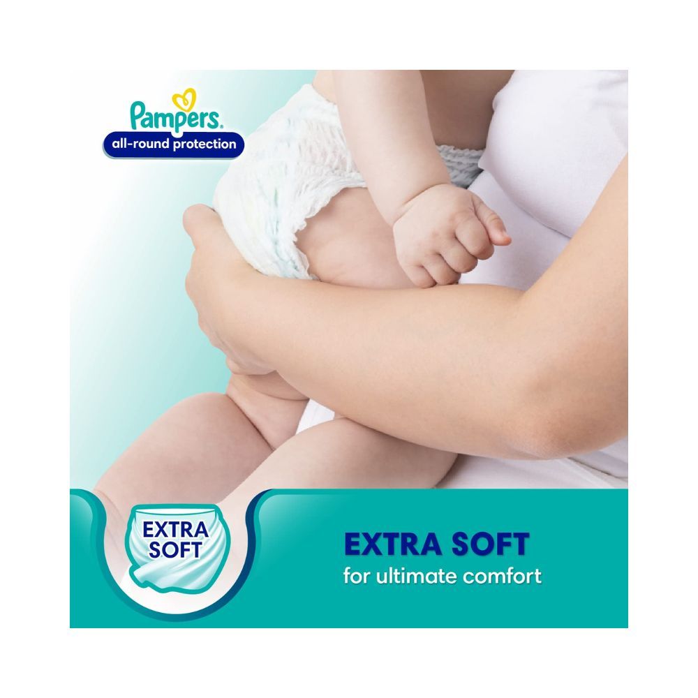 Pampers All round Protection Pants, New Born, Extra Small size baby diapers (NB,XS) 86 Count