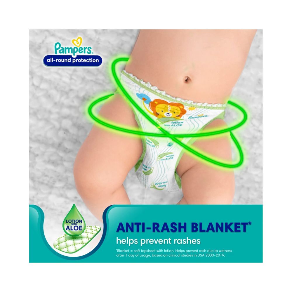 Pampers All round Protection Pants, New Born, Extra Small size baby diapers (NB,XS) 86 Count