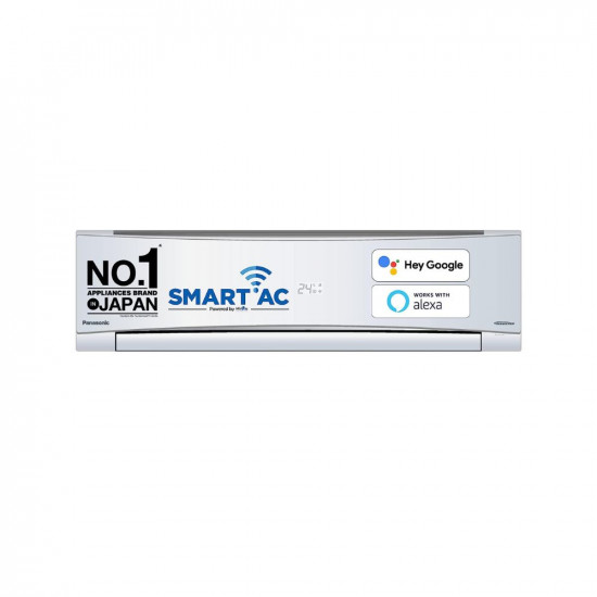 Panasonic 1 Ton 4 Star Wi-Fi Inverter Smart Split AC (Copper Condenser, 7 in 1 Convertible with additional AI Mode, 4 Way Swing, PM 0.1 Air Purification Filter, CS/CU-NU12YKY4W,2023 Model, White)