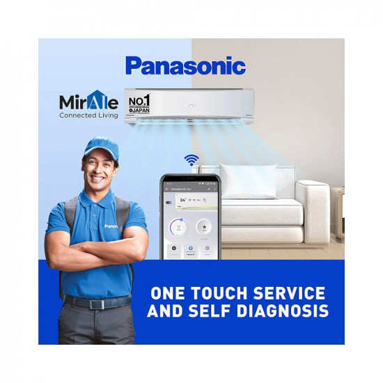 Panasonic 1 Ton 5 Star Wi Fi Inverter Smart Split AC Copper Condenser