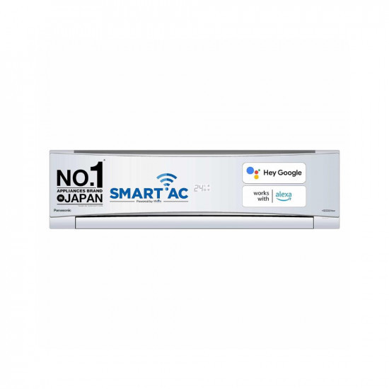 Panasonic 1 Ton 5 Star Wi-Fi Inverter Smart Split AC (Copper Condenser, 7 in 1 Convertible with AI, 4 Way Swing, PM Filter, CS/CU-NU12YKY5W,2023 Model, White)