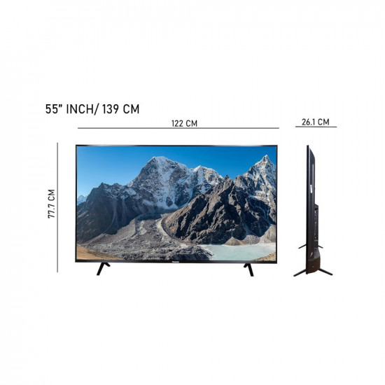 Panasonic 139 cm (55 Inches) 4K Ultra HD Smart Android LED TV TH-55MX850DX (Black) (2023 Model)