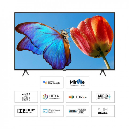 Panasonic 139 cm (55 inches) 4K Ultra HD Smart LED Google TV TH-55MX660DX (Black)
