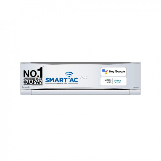 Panasonic 1.5 Ton 4 Star Wi-Fi Inverter Smart Split AC (Copper Condenser, 7 in 1 Convertible with additional AI Mode, 4 Way Swing, PM 0.1 Air Purification Filter