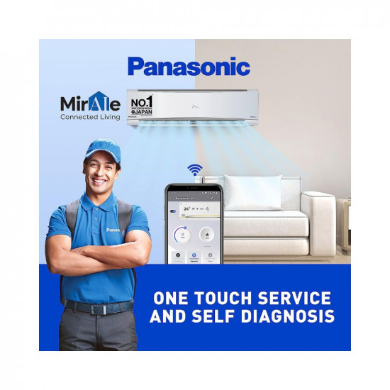 Panasonic 2 Ton 3 Star Wi Fi Inverter Smart Split AC Copper Condenser