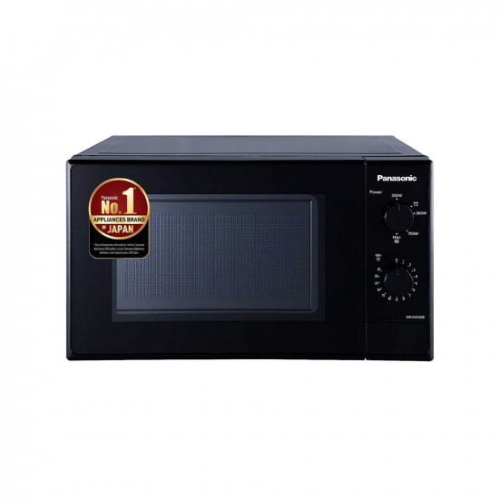 Panasonic 20L Solo Microwave Oven (NN-SM25JBFDG,Black)