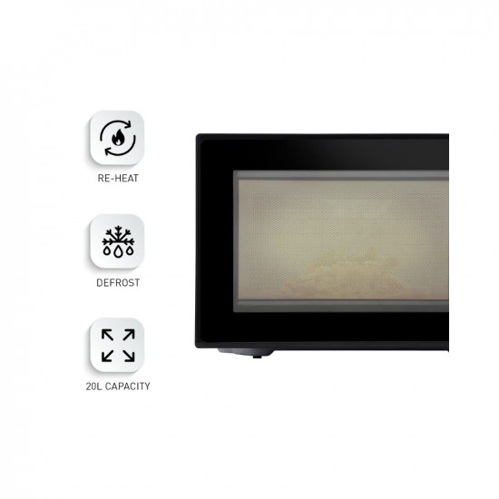 Panasonic 20L Solo Microwave Oven (NN-SM25JBFDG,Black)