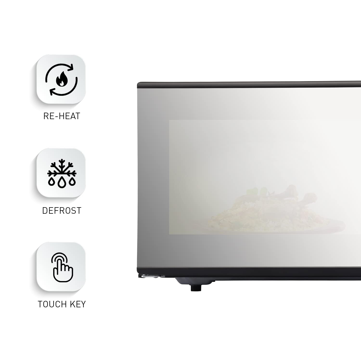 Panasonic 23 L Convection Microwave OvenNN-CT353BFDGBlack Mirror 360 Heat Wrap stainless steel cavity Magic Grill