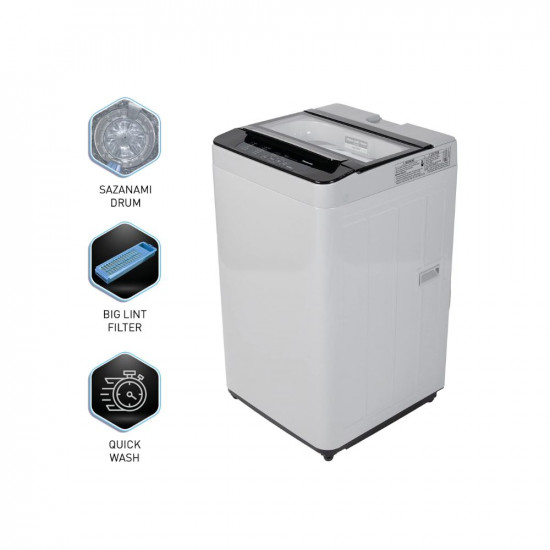 Panasonic 7 Kg 5 Star Fully-Automatic Top Load Washing Machine (2022 Model, NA-F70LF2MRB, Light Grey