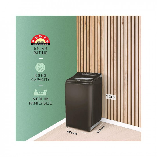 Panasonic 8 Kg Wifi Fully-Automatic Top Loading Smart Washing Machine