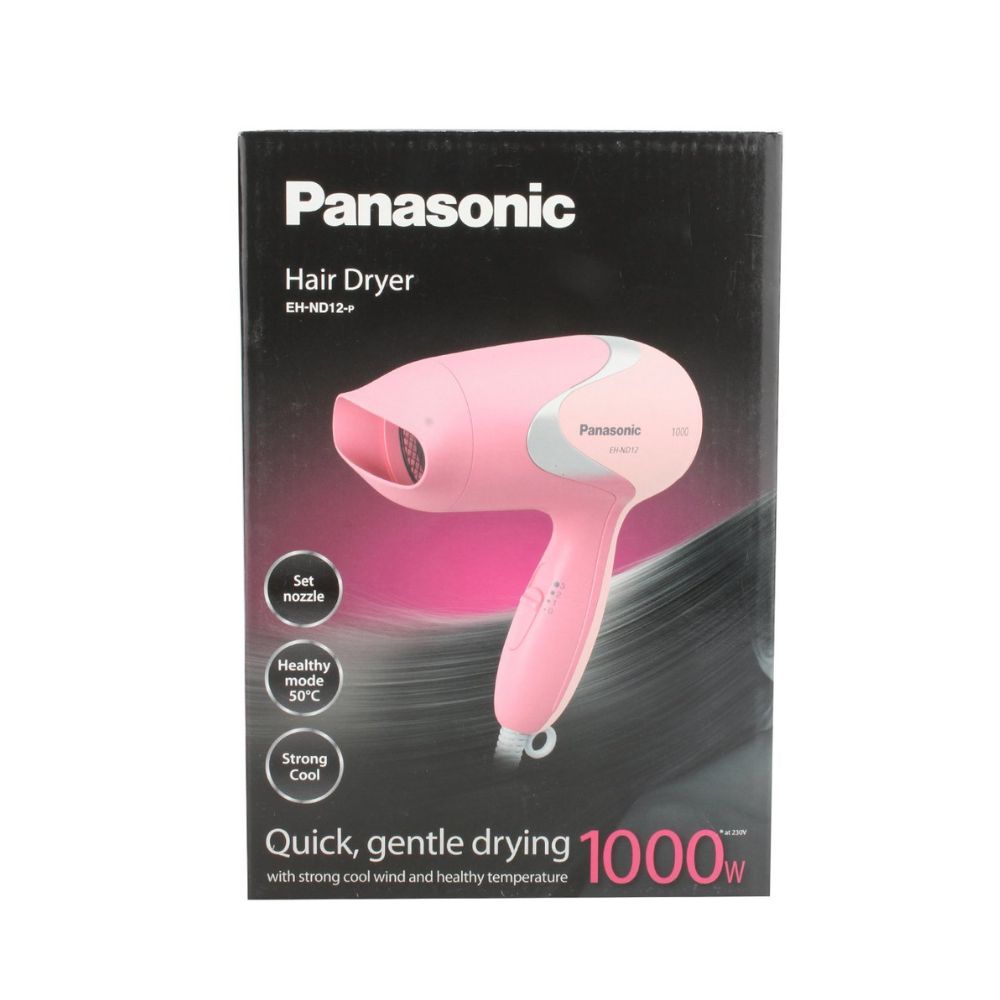 Panasonic EH-ND12-P62B 1000Watts Hair Dryer with Cool Air and Turbo Dry Mode(Pink)