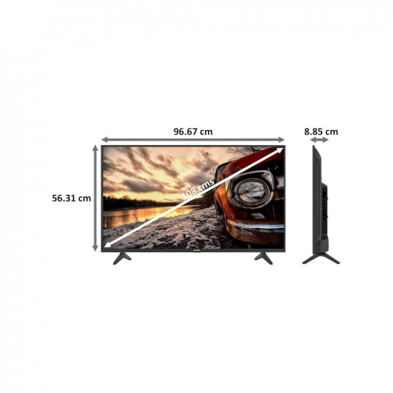 Panasonic Viera 108cm (43 Inch) Ultra HD 4K LED Android Smart TV (Super Bright Panel, TH-43JX660DX, Black)