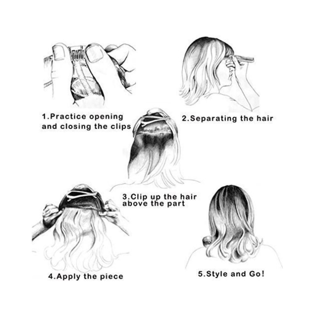 Paradise 5 Clips Â¾ Head 1 Piece Hair Extensions For Women With Matt Finish No Extra Shine Hair Extensions