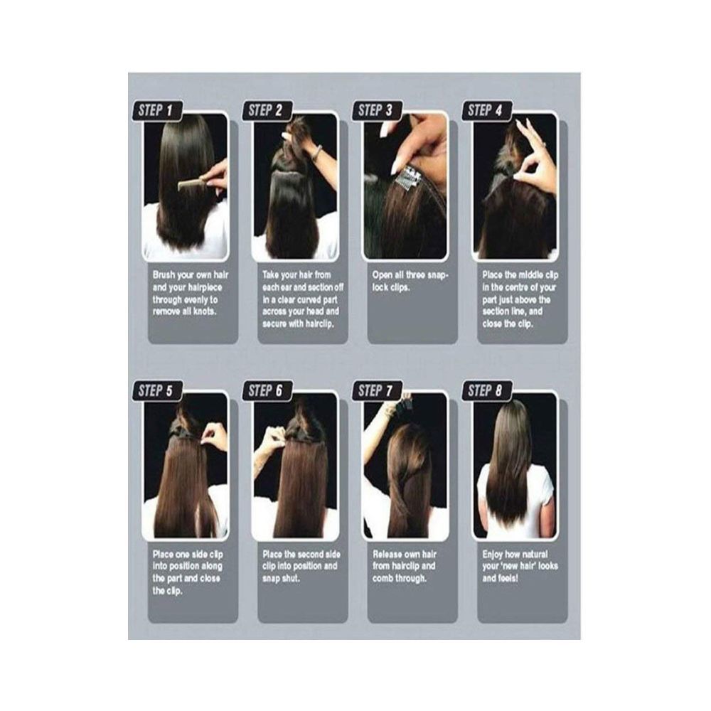 Paradise 5 Clips Â¾ Head 1 Piece Hair Extensions For Women With Matt Finish No Extra Shine Hair Extensions