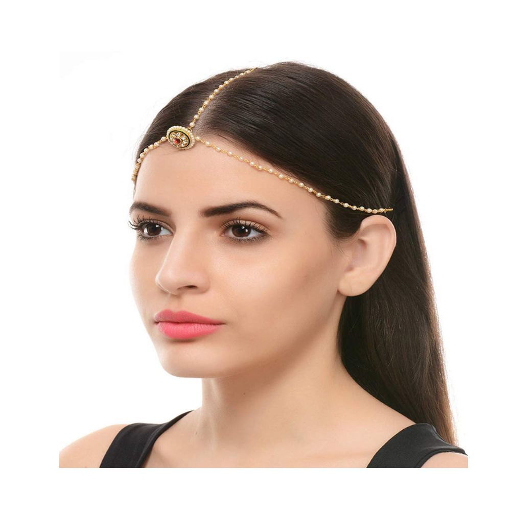 Payal Jewellers Brass Gold Plated Matha Patti for Women