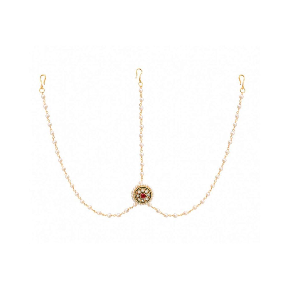 Payal Jewellers Brass Gold Plated Matha Patti for Women