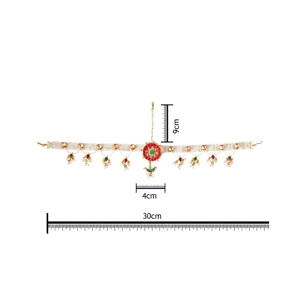 Payal Jewellers Gold Plated Chain Bandi | Mathapatti | Maang Tikka