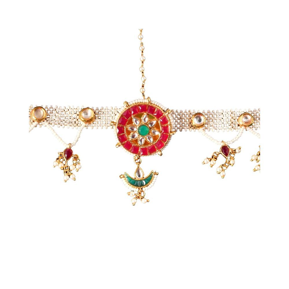 Payal Jewellers Gold Plated Chain Bandi | Mathapatti | Maang Tikka