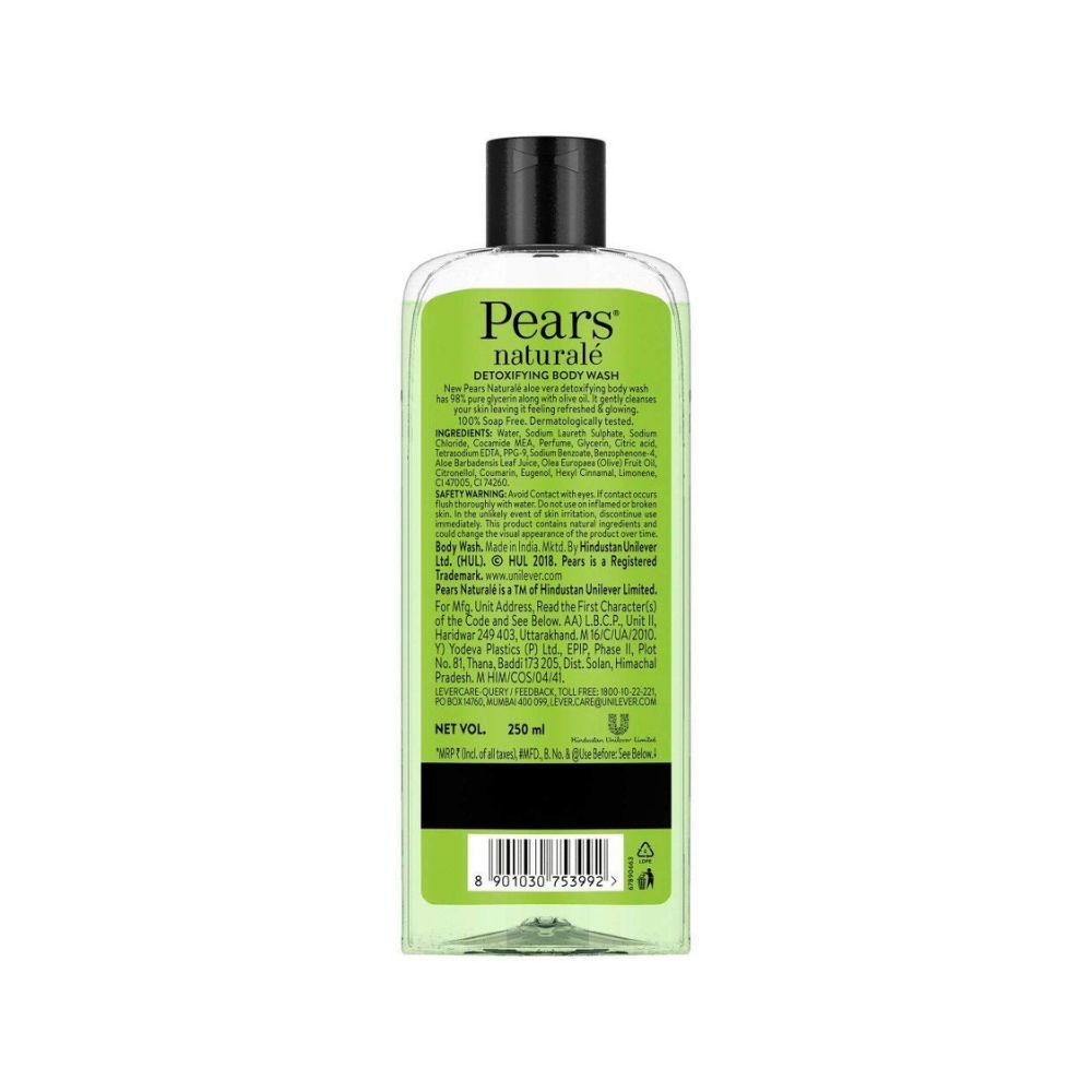 Pears Naturale Detoxifying Aloevera Bodywash,250 ml