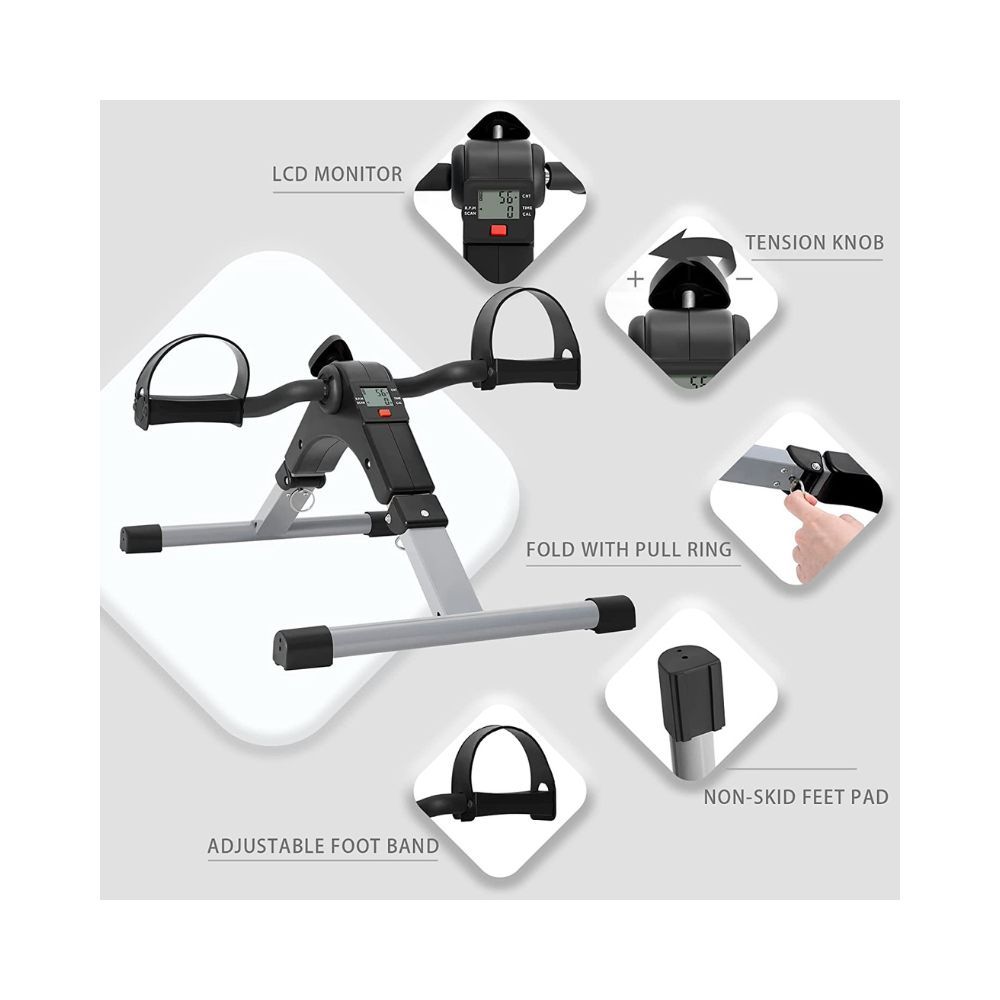 Pedal Exerciser Mini Exercise Bike Arm and Leg Exercise Peddler Machine