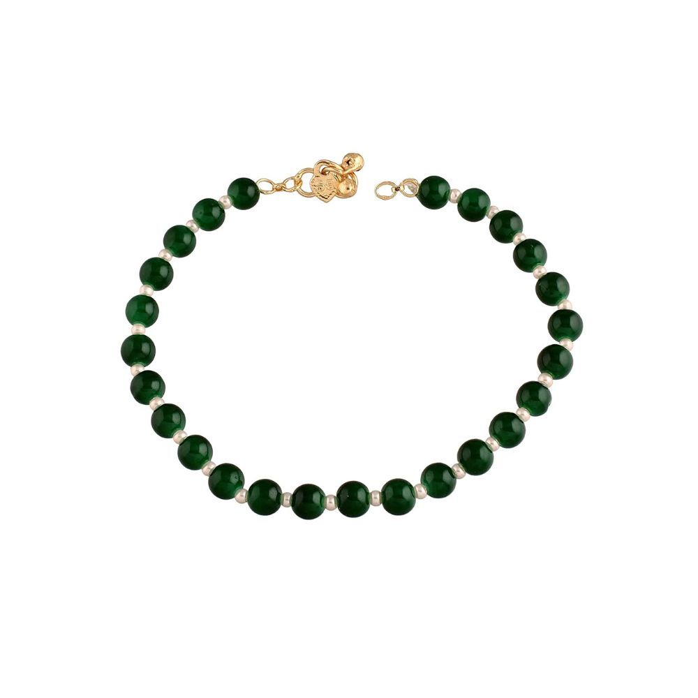 Peora 18K Gold Plated Indian Traditional Kundan Anklet Payal for Women