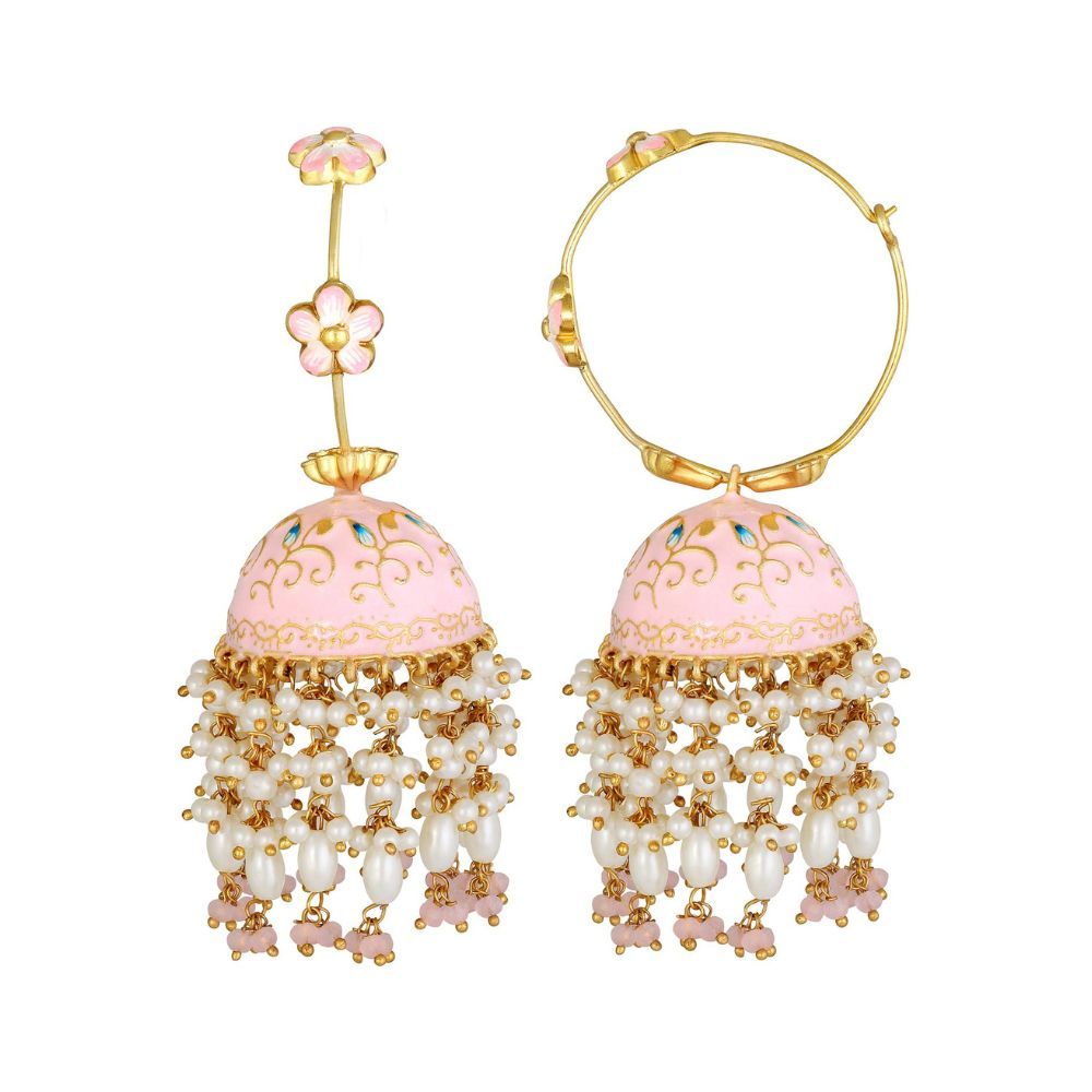Peora Gold Plated Beads Earrings For Women's & Girls
