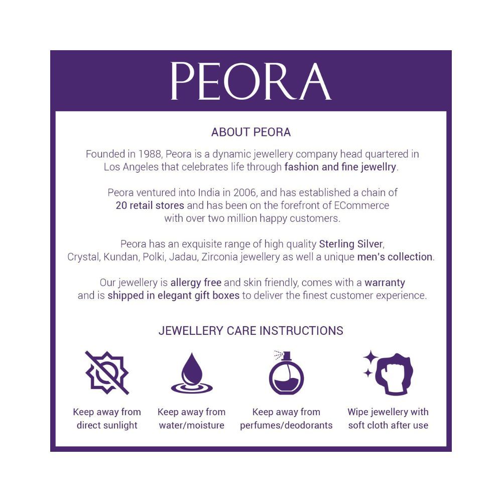 Peora Gold Plated Wedding Bridal Crystal Pearl Bahubali Maang Tikka Hair Accessary Matha Patti for Women