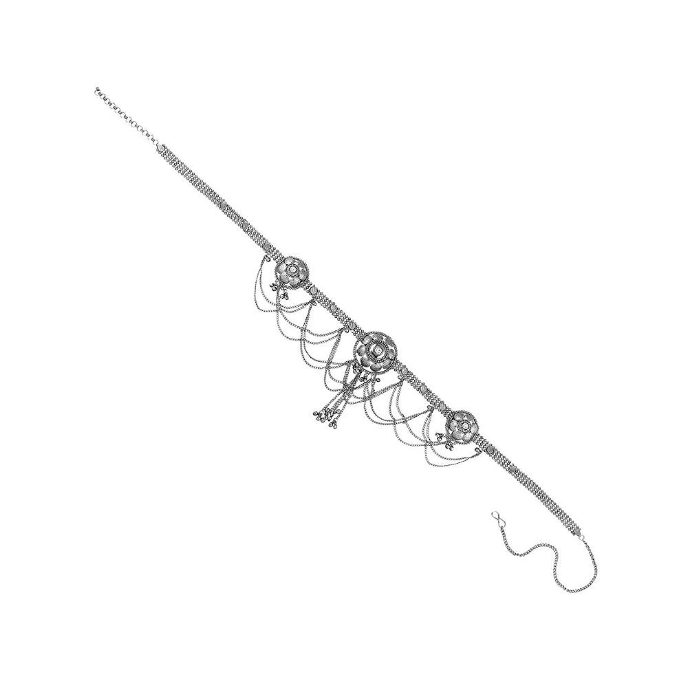 Peora Oxidised Finish Belly Chain Kamar Patta Kamarband Jewellery for Women