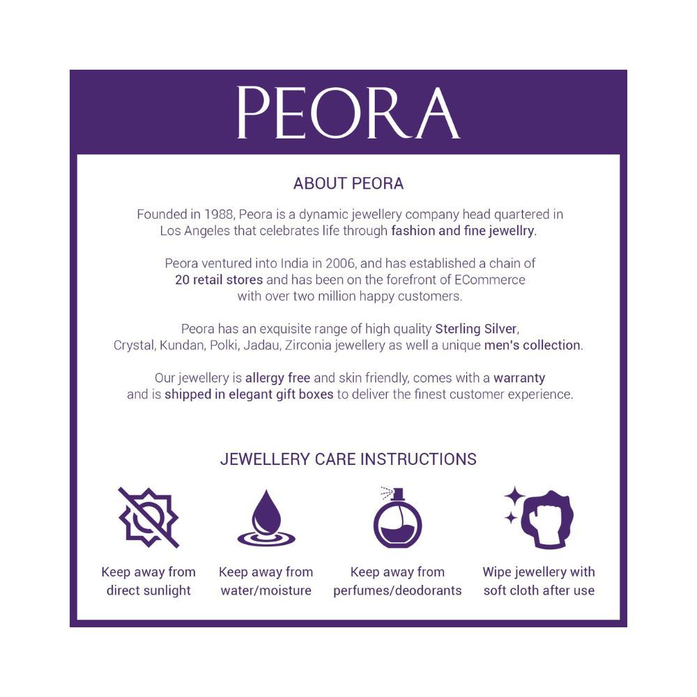 Peora Traditional Imitation Oxidised Silver Alloy Earrings For Women & Girls