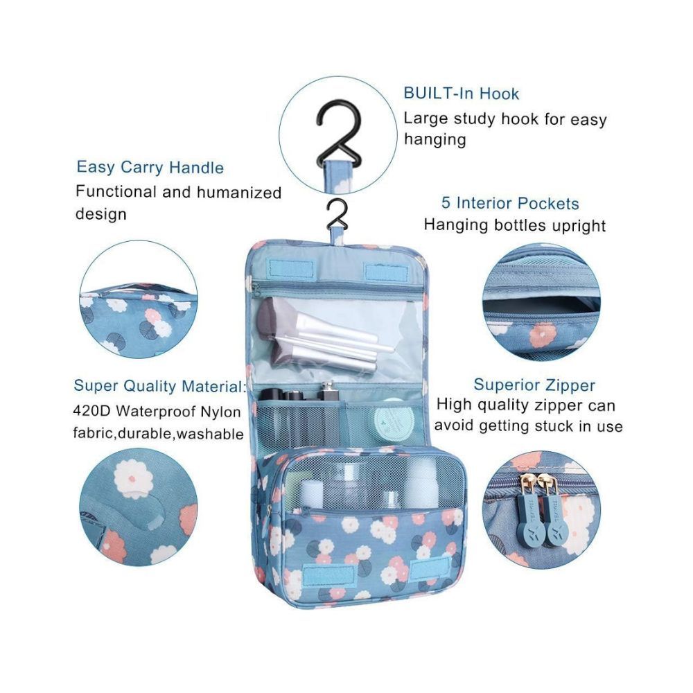 PETRICE Multi Functional Travel Organizer Accessory Toiletry Cosmetics Bag