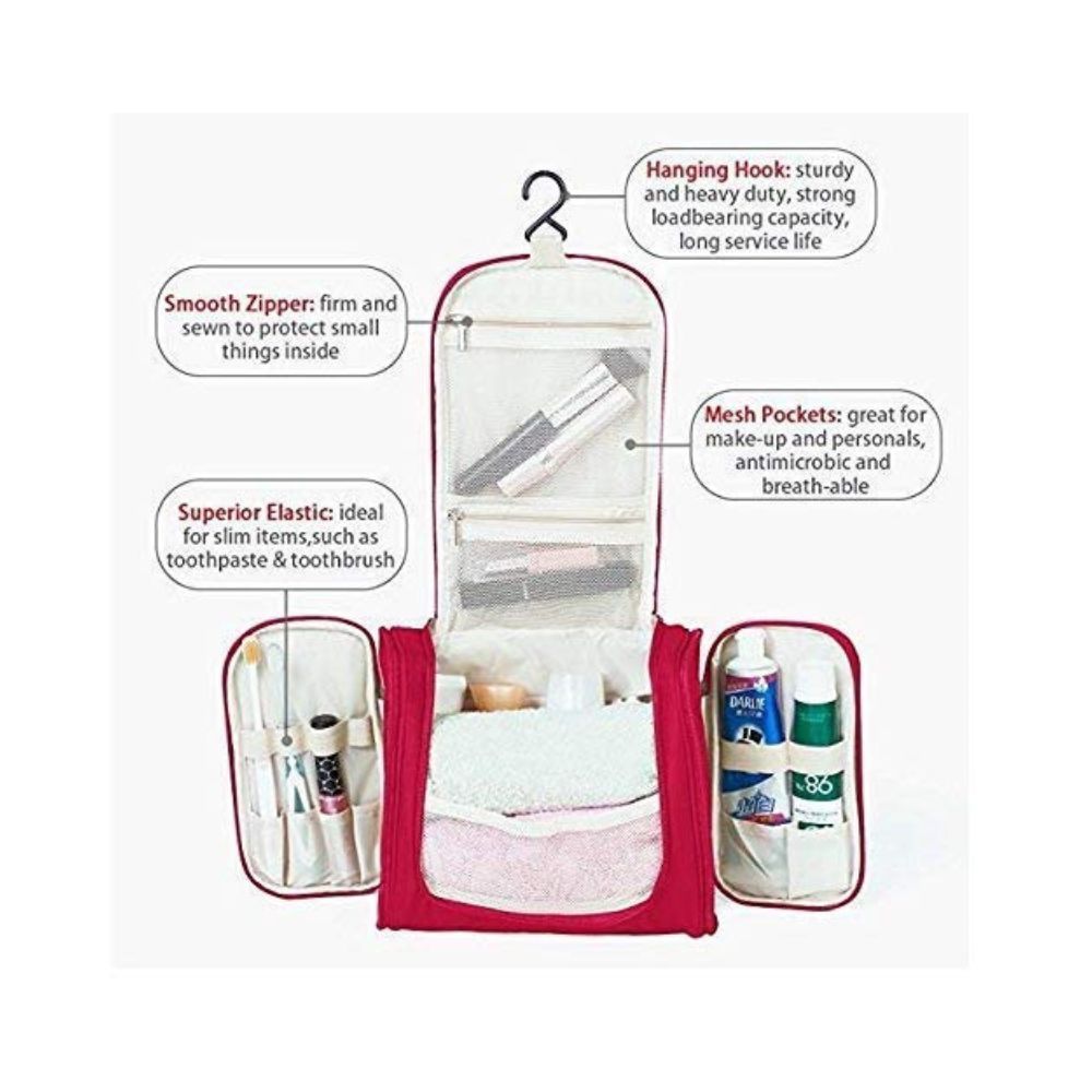 PETRICE Multifunctional Toiletry bag Large Makeup pouch Waterproof Shower Wash Bag