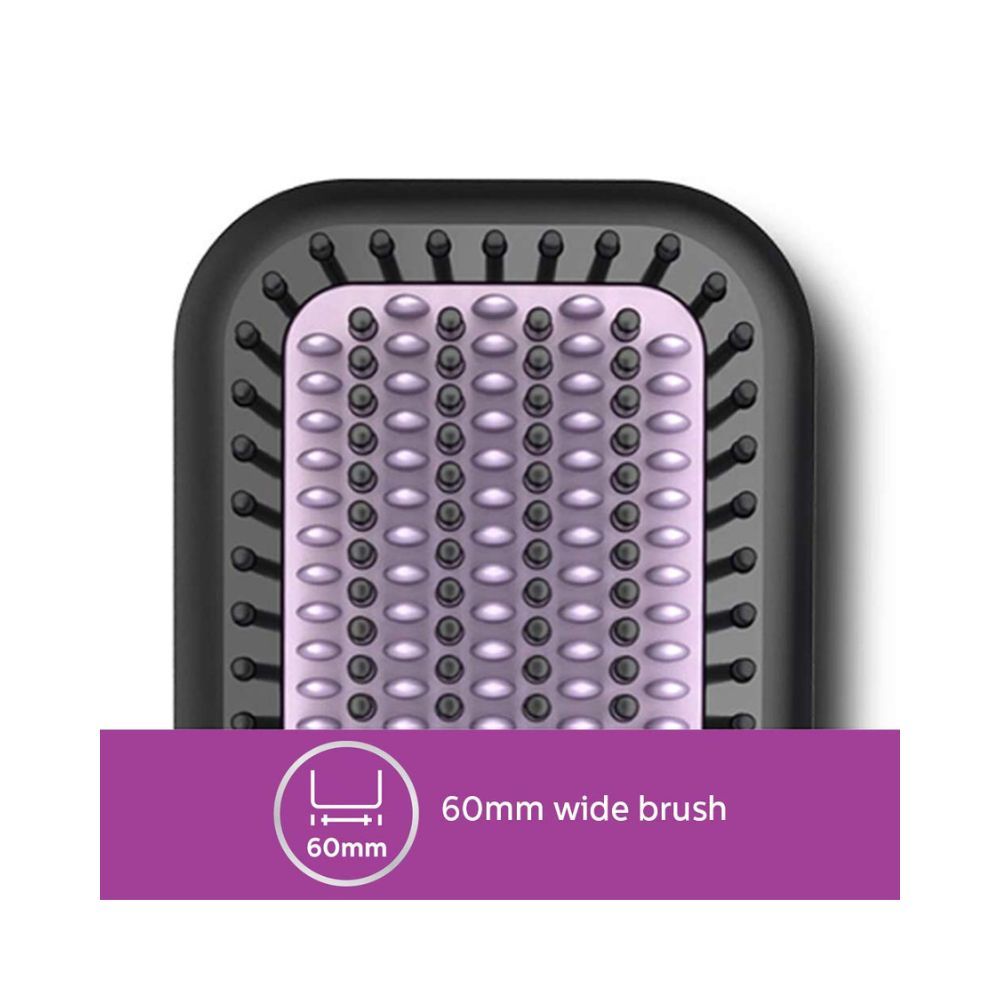 Buy Philips Advanced Corded Heated Straightening Brush (ThermoProtect  Technology, BHH880/50, Pearl White) Online - Croma