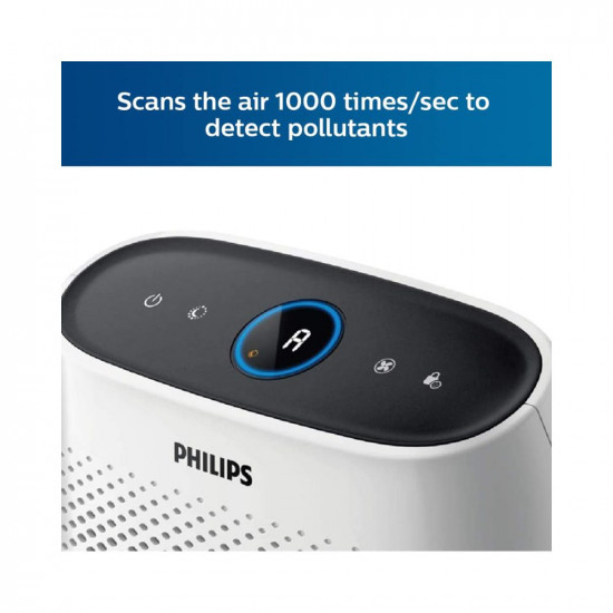 Philips Ac1215/20 Air Purifier, Long Hepa Filter Life Upto 17000 Hours, Removes 99.97% Airborne Pollutants, 4-Stage Filtration with True Hepa Filter(White)