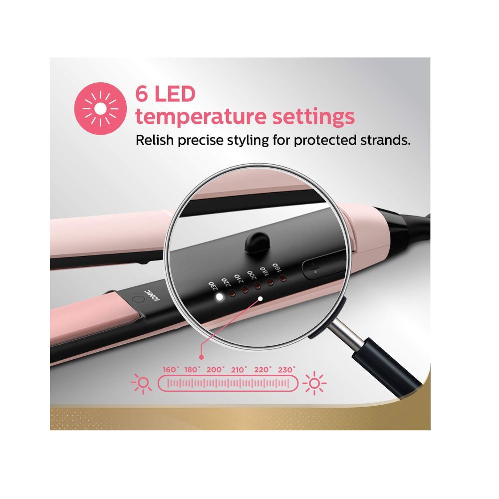PHILIPS Bhs378/10 Kerashine Straightener (Pink)