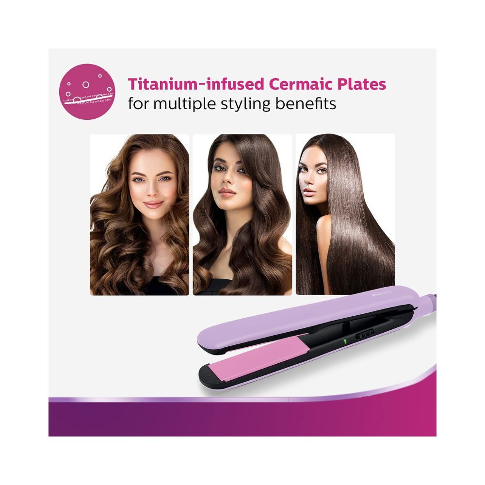 Philips BHS393/40 Straightener with SilkProtect Technology. Straighten, curl Philips BHS393/40 Straightener with SilkProtect Technology. Straighten, curl