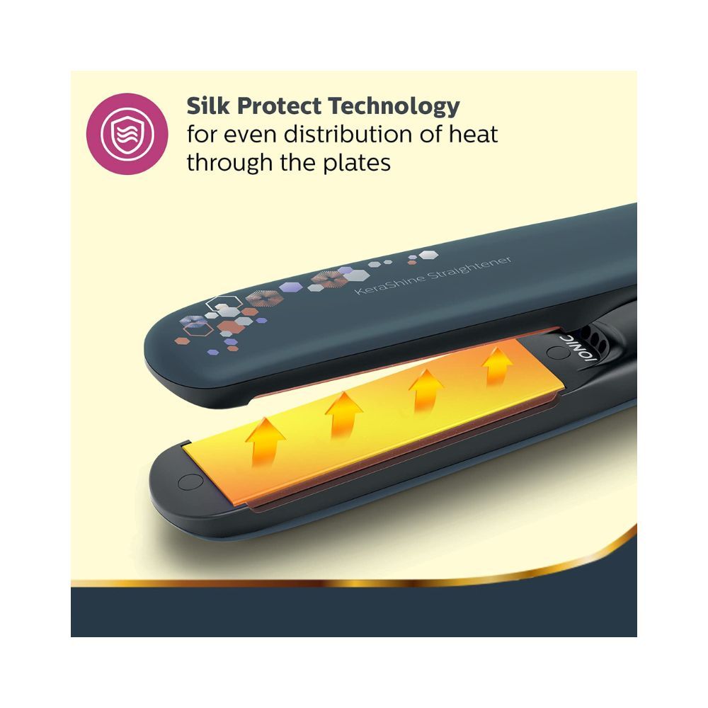 Philips BHS397/40 Kerashine Titanium Straightener with SilkProtect Technology