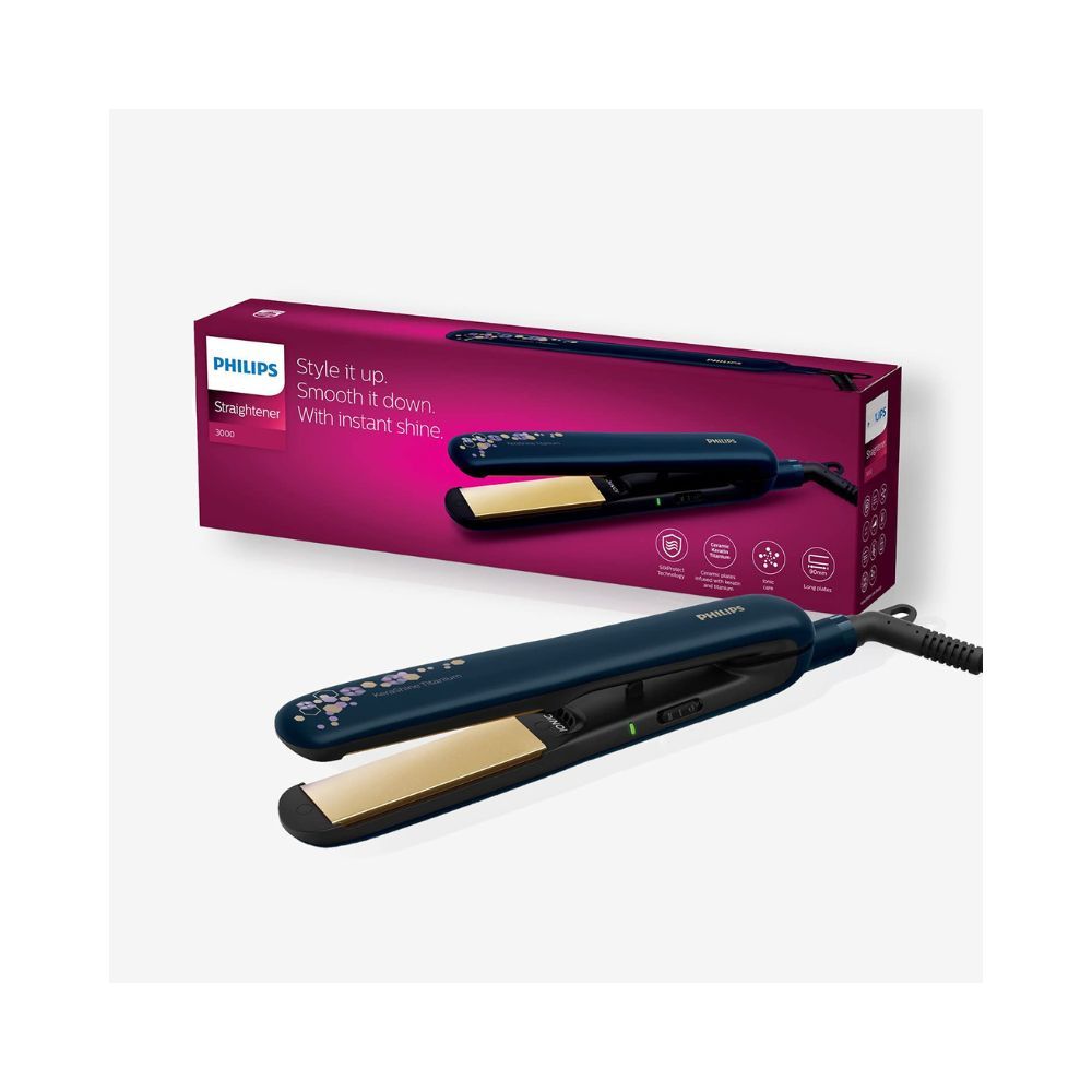 Philips BHS397/40 Kerashine Titanium Straightener with SilkProtect Technology