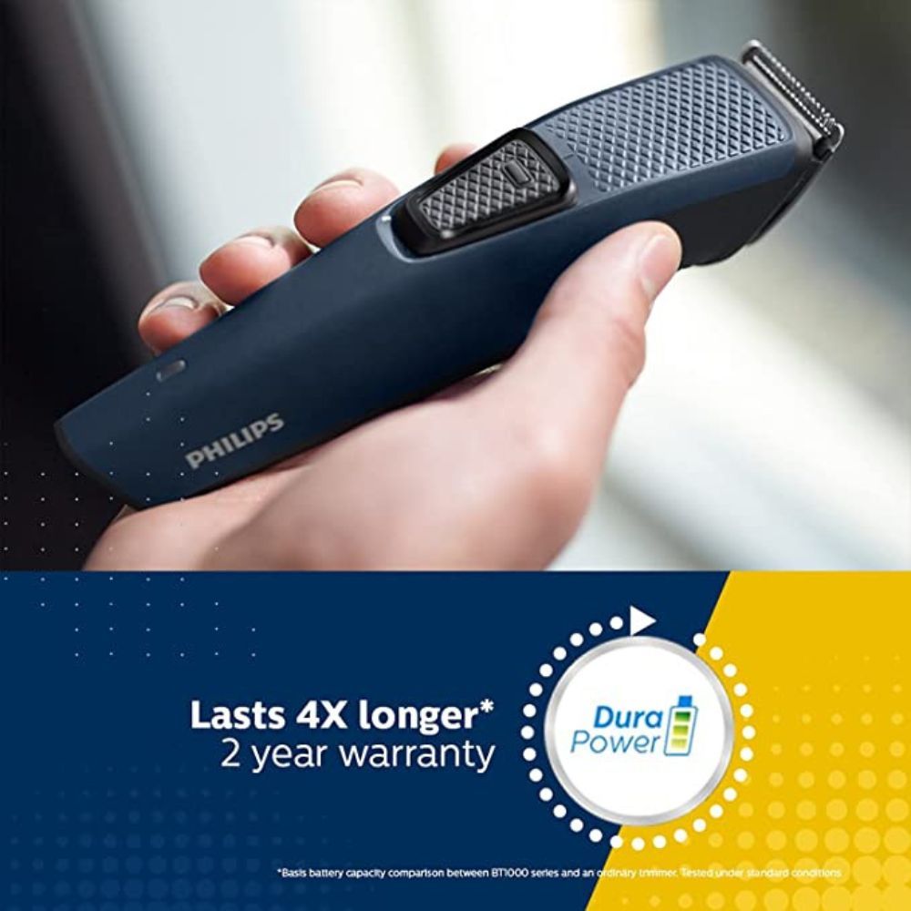 PHILIPS BT1232/15 Skin-friendly Beard Trimmer, Blue
