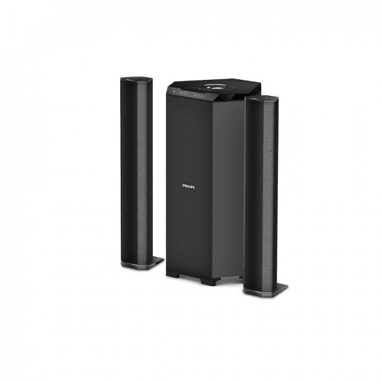 Philips Convertible Soundbar MMS8085B/94 2.1 Channel 80W with Multiple-Connectivity Option (Black)