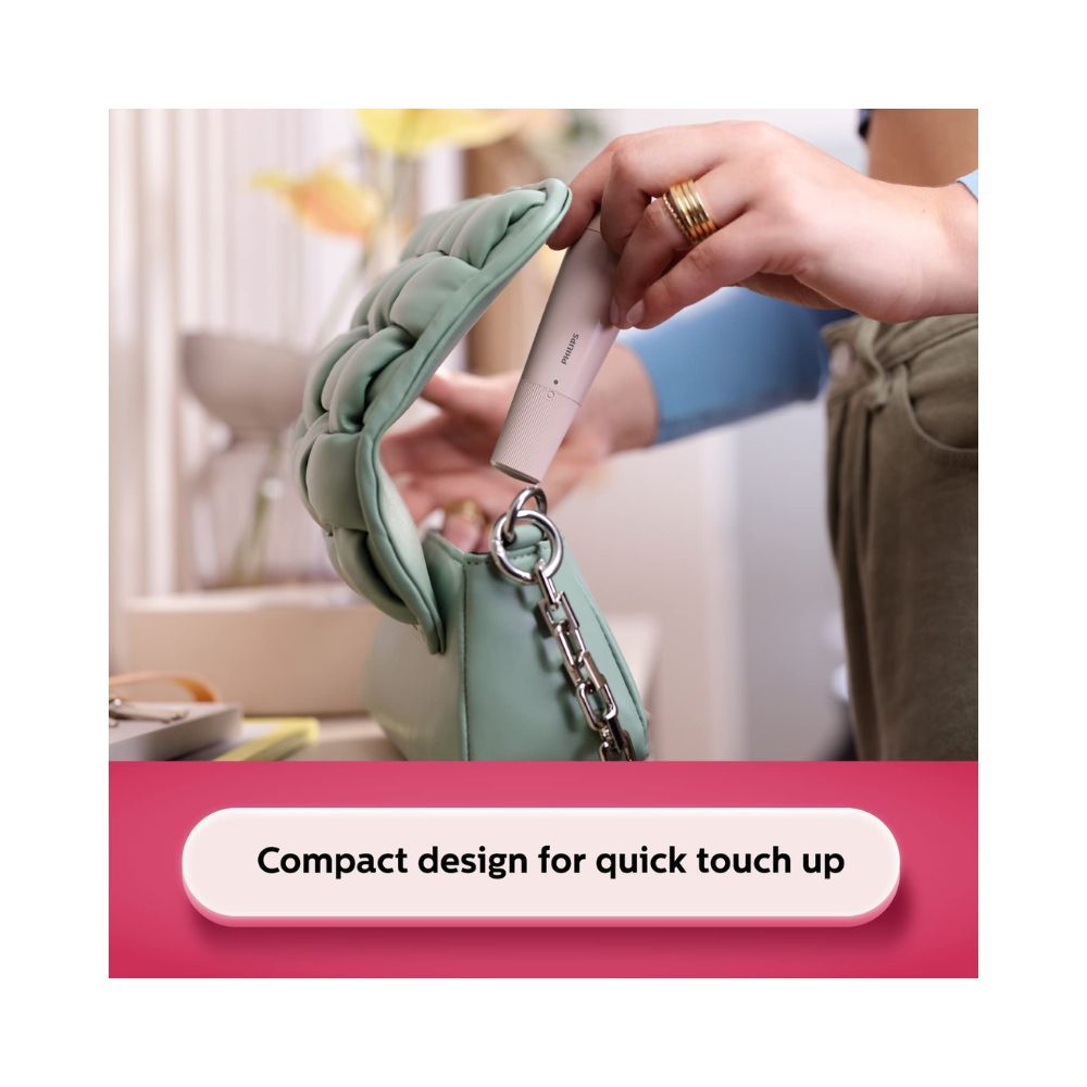 Philips Cordless Facial Hair Remover with Wide Hypoallergenic Head for gentle experience at home BRR454/00