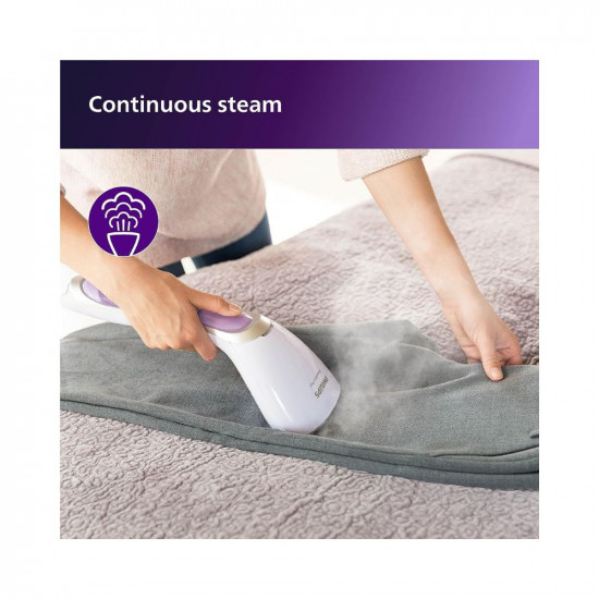 Philips Handheld Garment Steamer GC360/30 - Vertical & Horizontal Steaming, 1200 Watt, up to 22g/min steam, Kills 99.9%* Bacteria