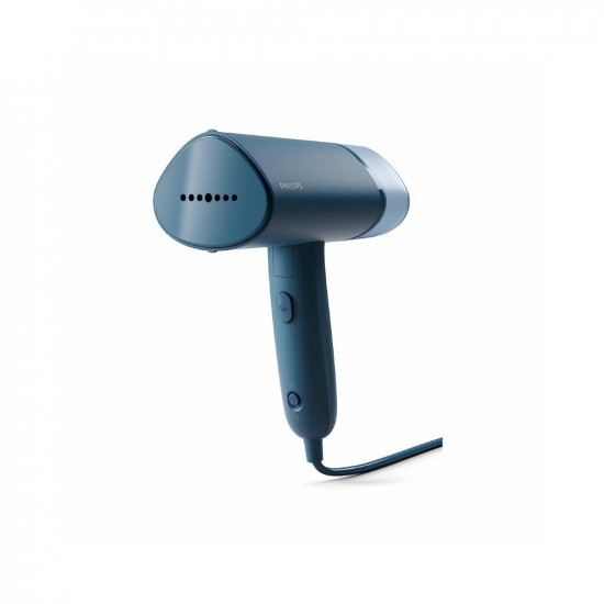 PHILIPS Handheld Garment Steamer STH3000/20 - Compact & Foldable, Convenient Vertical Steaming, 1000 Watt Quick Heat Up, up to 20g/min, Kills 99.9%* Bacteria (Reno Blue), Small