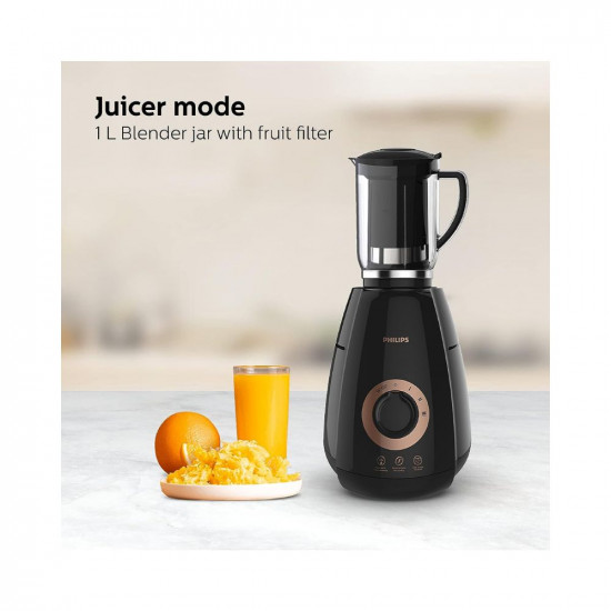 PHILIPS Mixer Grinder 3-in-1 750 Watt (Mixer Grinder + Juicer + Food Processor) 4 Jar and Motor with 5 yr Warranty, Exchange offer available. (HL7707/00)