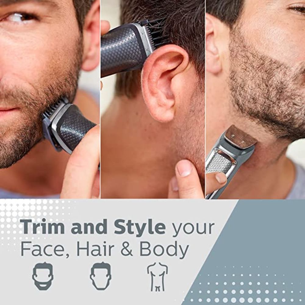 Philips Multi Grooming Kit MG3760/33, 11-in-1 (New Model), Face, Head and Body - All-in-one Trimmer