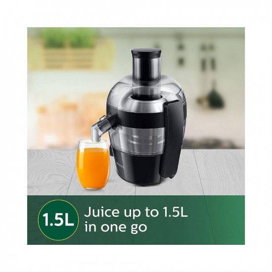 Philips Viva Collection HR1832/00 1.5-Litre400-Watt Juicer (Ink Black)