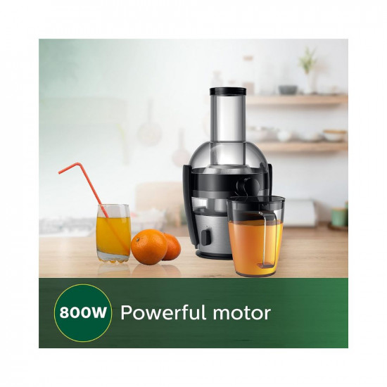 Philips Viva Collection HR1863/20 2-Litre Juicer (Black/Silver)