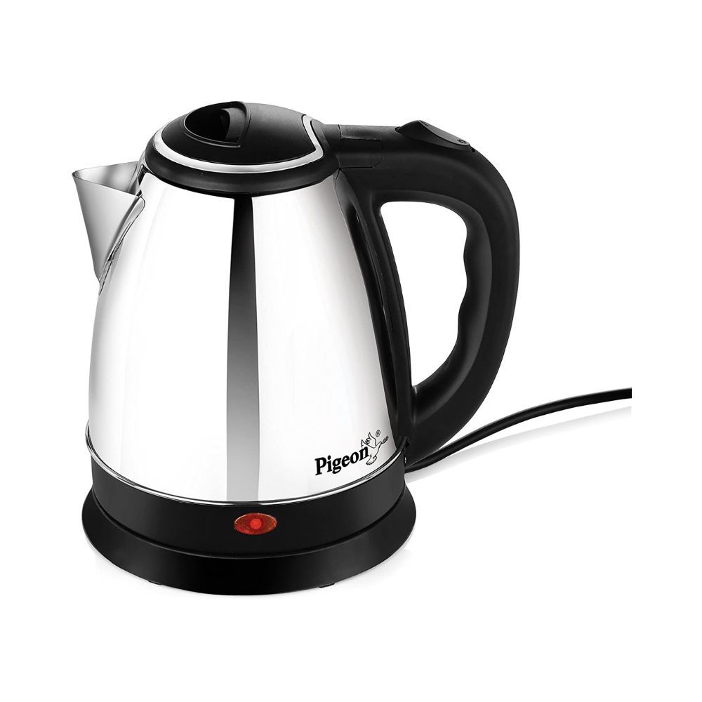 Pigeon Favourite Electric Kettle (1.5 L, Silver, Black)